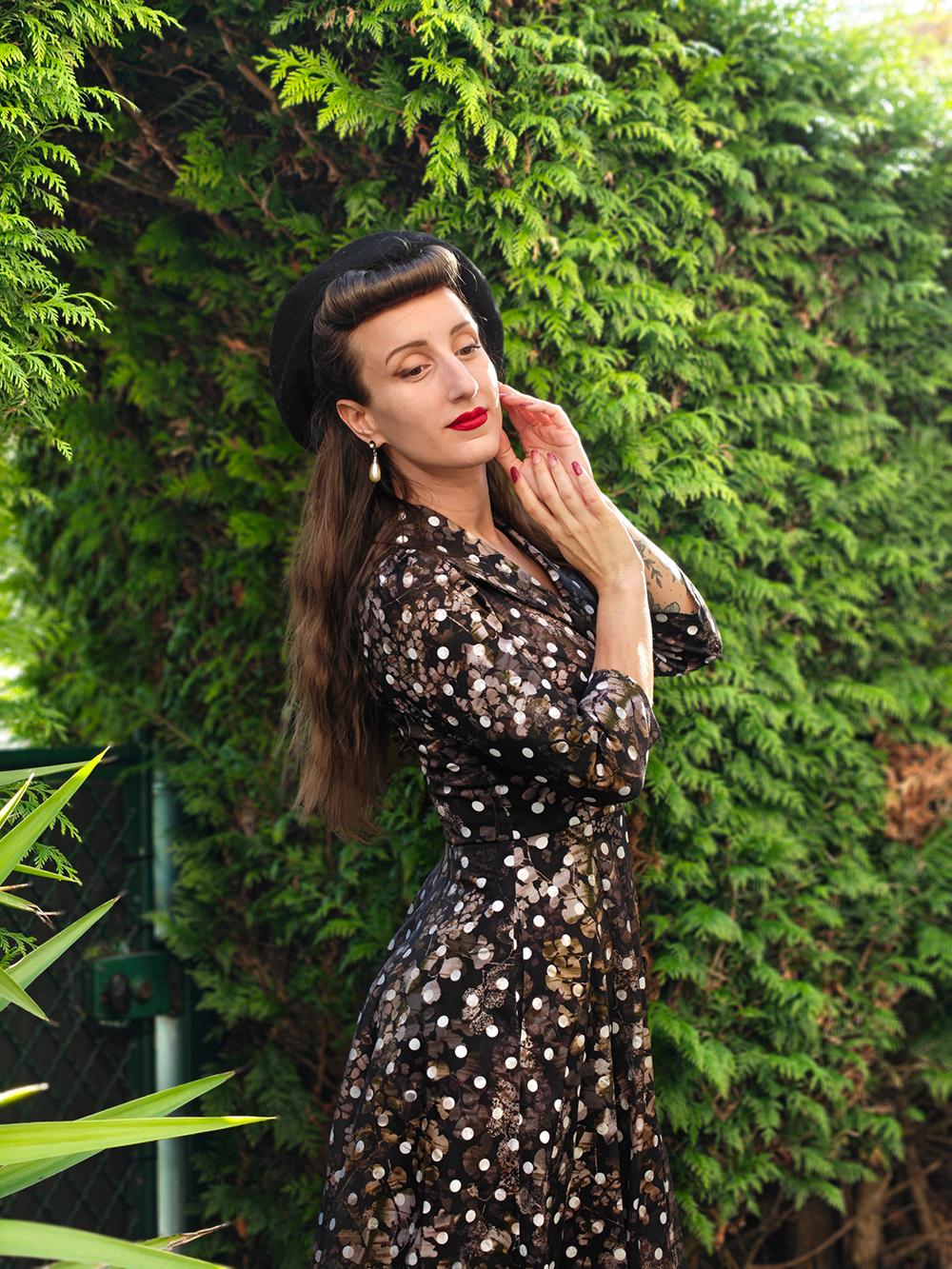 Skylar Polka Dot Swing Dress